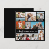 11 Foto Collage Beste Mama je Grußkarte (Vorne/Hinten)