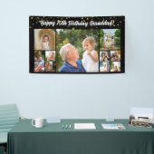 11 Foto Collage Geburtstag Banner Familie Gold (Messeveranstaltung)