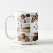 11 Foto-Collage - Grau und Weiß mit Text Kaffeetasse (Links)