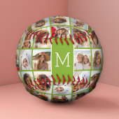11 Foto-Collage - Minimales Raster mit Text Baseball
