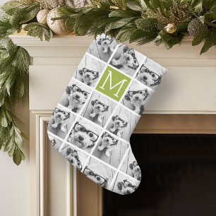 11 Foto-Collage - Minimales Raster mit Text Kleiner Weihnachtsstrumpf