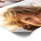 11 Foto-Collage - Minimales Raster mit Text Poster (Ecke)