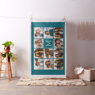 11 Foto-Collage - Minimales Raster mit Text Stoff