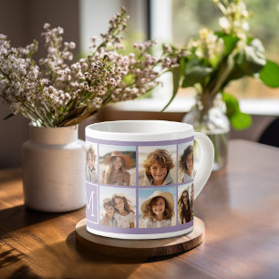11 Foto-Gitter-Collage mit Monogramm Espressotasse