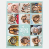 11 Foto Industrie-Box-Name - Aqua Fleecedecke (Vorderseite)