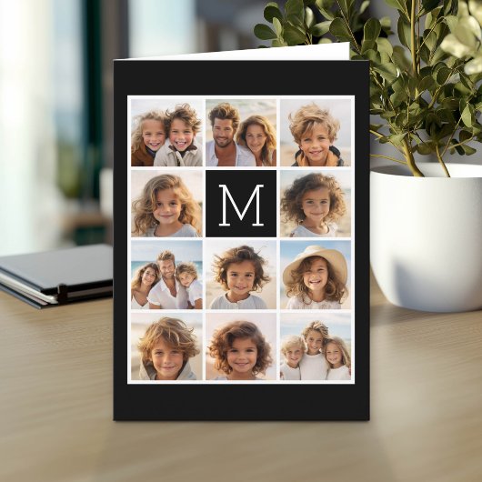 11 Foto Instagram Collage Custom Black Monogram