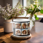 11 Foto Instagram Collage Custom Black Monogram Espressotasse<br><div class="desc">Schwarz und Weiß - Verwenden Sie bis zu 11 quadratische Fotos,  um ein einzigartiges und persönliches Geschenk zu kreieren. Oder man behalte den Hipster Welpe und macht einen trendigen Sake. Wenn Sie die Bilder anpassen müssen,  klicken Sie auf das Werkzeug anpassen,  um Änderungen vorzunehmen.</div>