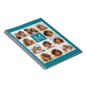 11 Foto-Raster-Collage mit Monogramm Notizblock (Rechte Seite)