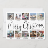 11 Foto Script Frohe Weihnachten Jahr in Überprüfu (Vorderseite)