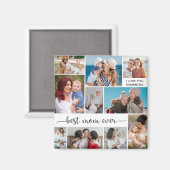11 FotoCollage Beste Mama je Magnet (Vorderseite/Rückseite)