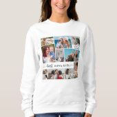 11 FotoCollage Beste Mama je Sweatshirt (Vorderseite)