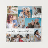 11 FotoCollage Beste Mama je Wandteppich (Vorderseite)