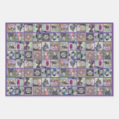 11 FotoCollage - Sofortige Montage farbenfrohe Gre Geschenkpapier Set (Vorderseite 3)