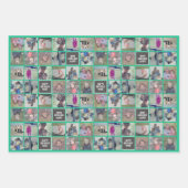 11 FotoCollage - Sofortige Montage farbenfrohe Gre Geschenkpapier Set (Vorderseite 2)