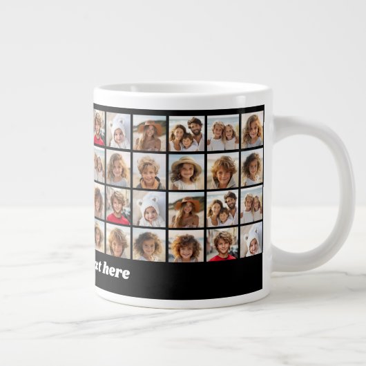 11 Fotomaterial - alles in allem Muster mit Text Jumbo-Tasse (Rechts)