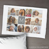 11 Fotomaterial mit grauer Monografie Kissenbezug