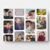 11 Fotos individuell gestalten Moderne Elegante Un Fotoplatte (Vorderseite)