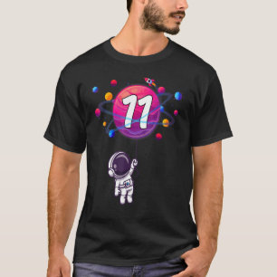 11. Geburtstag 11 Jahre alt Geburtstag Junge Astro T-Shirt