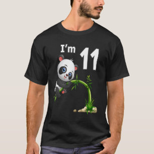 11. Geburtstag 11 Jahre altes Party Tier Panda 2 T-Shirt