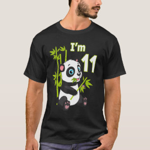 11. Geburtstag 11 Jahre altes Party Tier Panda 3 T-Shirt