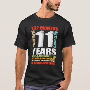 11. Geburtstag 11 Jahre Jungen Mädchen Kinder sind T-Shirt