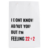 11. Geburtstag 22 Inspiriert Party-Geschenktasche Mittlere Geschenktüte (Vorderseite)