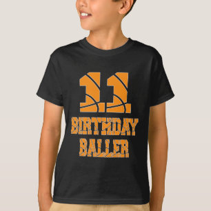 11. Geburtstag Baller Boy 11 Jahre alter Basketbal T-Shirt