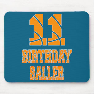 11. Geburtstag Baller Junge 11 Jahre Basketball T Mousepad