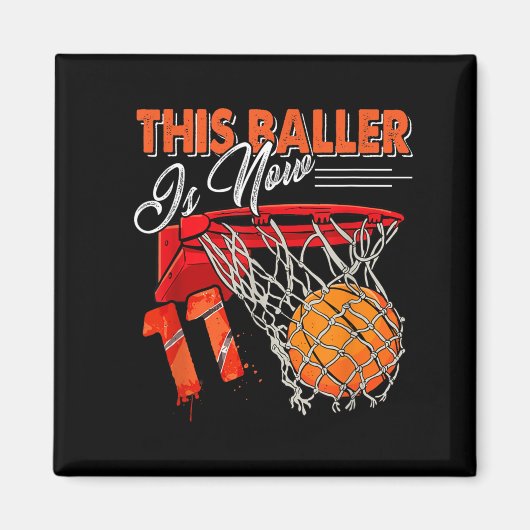 11. Geburtstag Basball Magnet (Vorne)