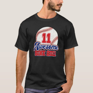11. Geburtstag Baseball Spieler 11 Jahre alt Vinta T-Shirt