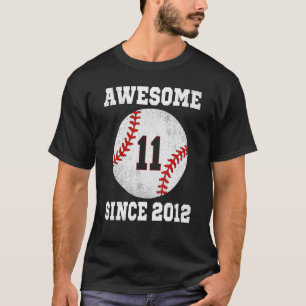 11. Geburtstag Baseball Spieler 11 Jahre alt Vinta T-Shirt