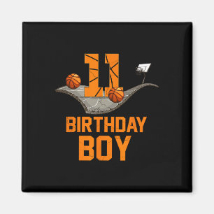 11. Geburtstag Basketball Jersey 11 Jahre alter Bo Magnet