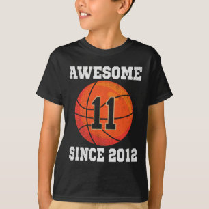 11. Geburtstag Basketball Lover 11 Jahre alter Vin T-Shirt