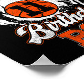 11. Geburtstag Basketball Thema Geburtstag Junge 1 Poster (Ecke)