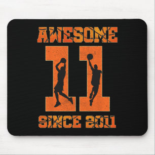 11. Geburtstag Boy Basketball Phantastisch seit 20 Mousepad