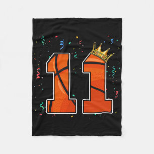 11. Geburtstag Bysketbyll Big Number 11 Year Old B Fleecedecke
