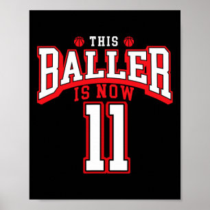 11. Geburtstag Bysketbyll Lover 11 Jahre alter Tag Poster