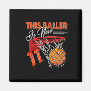 11. Geburtstag Bysketbyll Spaß 11 Jahre alte Kinde Magnet