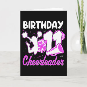11. Geburtstag Cheerleader Mädchen 11 Jahre alt Ch Karte