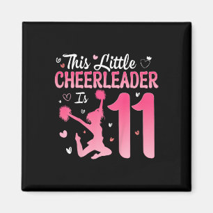 11. Geburtstag Cheerleader Mädchen 11 Jahre alt Ch Magnet