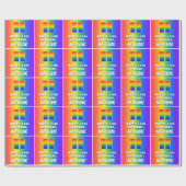 11. Geburtstag: Farbiges, lustiges Regenbogenmuste Geschenkpapier (Flach)