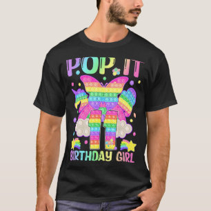11. Geburtstag Fidget Toy Pop It Birthday Girl 11 T-Shirt