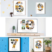 11. Geburtstag Foto-Collage Poster Andenken