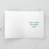 11. Geburtstag: Fun Graffiti-Inspiriert Regenbogen Karte (Innenseite)