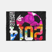 11. Geburtstag Fußball Limited Edition 2014 Fleecedecke (Vorderseite (Horizontal))