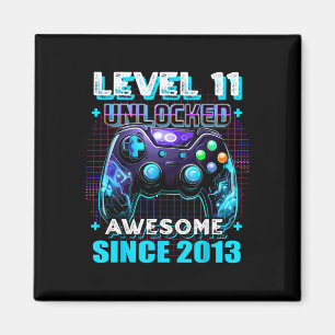 11. Geburtstag Gamer 11 Jahre Alter Sonntagsjunge  Magnet