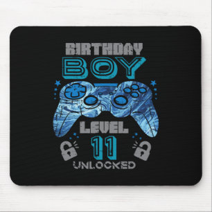 11. Geburtstag Gamer Level 11 Entsperrtes Videospi Mousepad