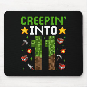 11. Geburtstag Gamer Pixel Creepin" in 11 Video G Mousepad