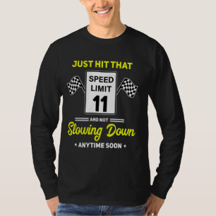 11. Geburtstag Geschwindigkeitsbegrenzung Zeichen  T-Shirt