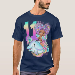 11. Geburtstag Girl Meerjungfrau Geschenk Geburtst T-Shirt